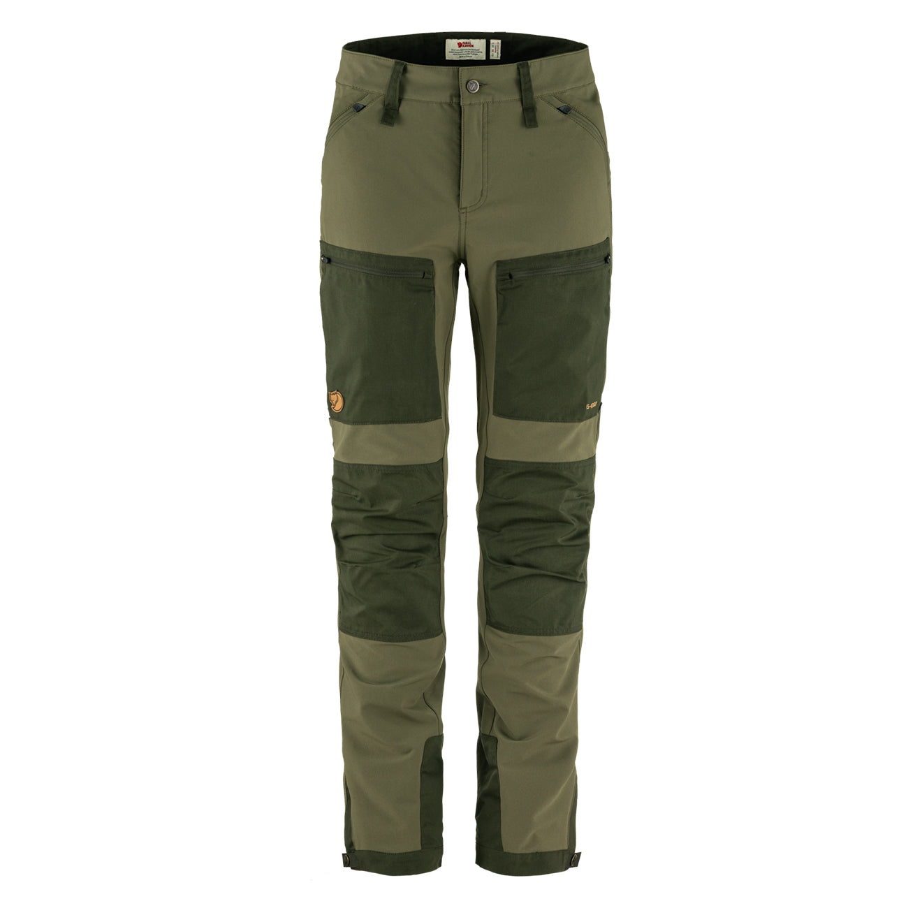 Fjallraven Womens Keb Agile Trousers Reg Leg Laurel Green / Deep Forest - The Sporting Lodge