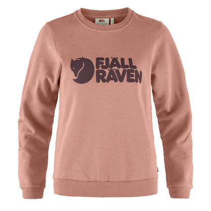 Fjallraven Womens Logo Sweater Dusty Rose / Port - The Sporting Lodge