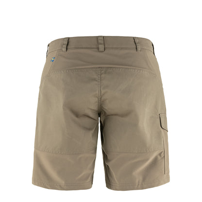 Fjallraven Womens Nikka Curved Shorts Suede Brown - The Sporting Lodge