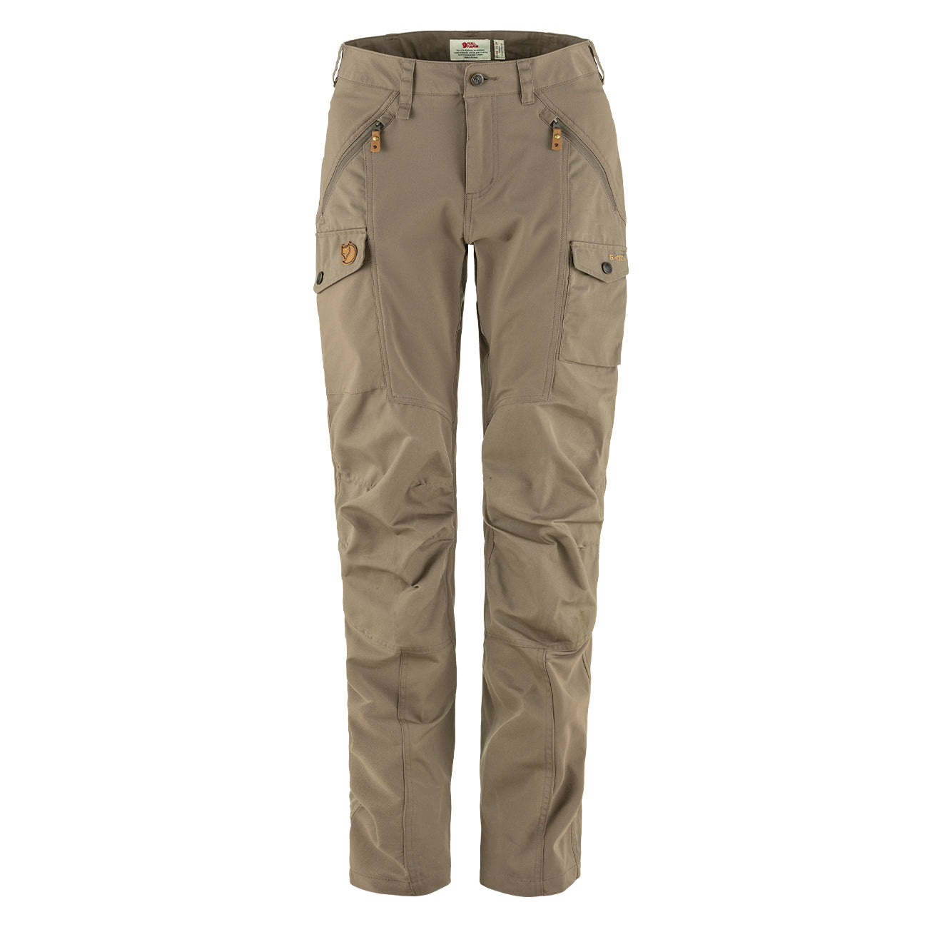 Fjallraven Womens Nikka Curved Trousers Suede Brown - The Sporting Lodge