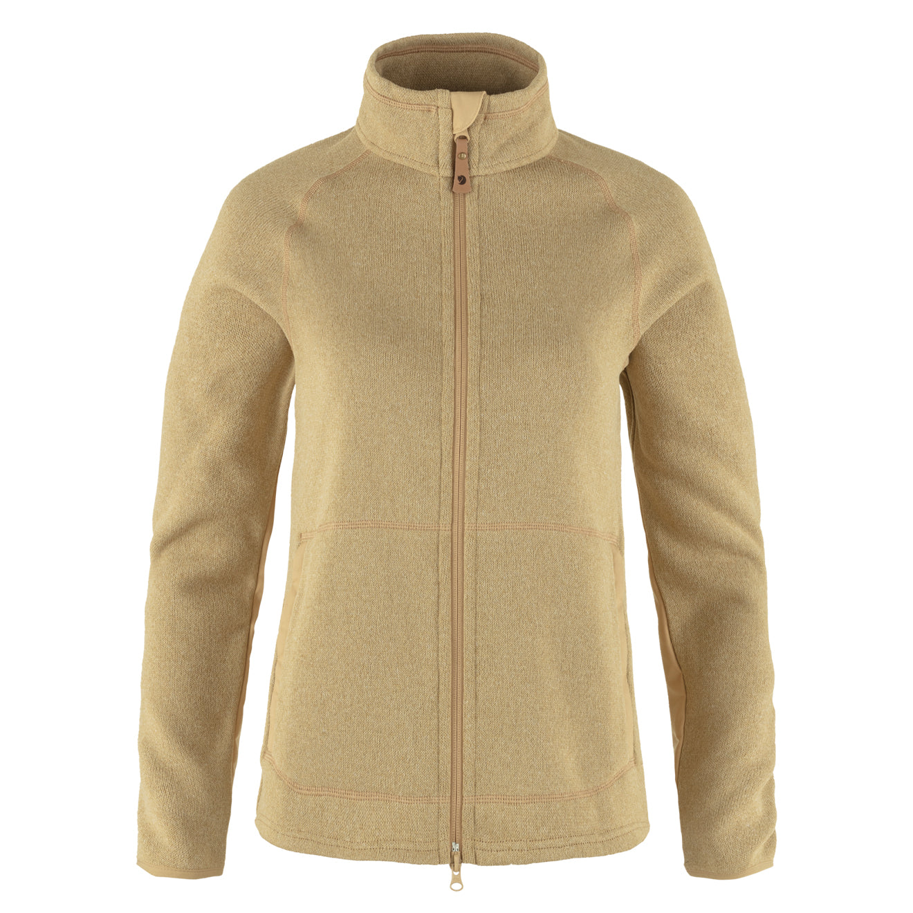 Fjallraven Womens Ovik Fleece Zip Sweater Dune Beige - The Sporting Lodge