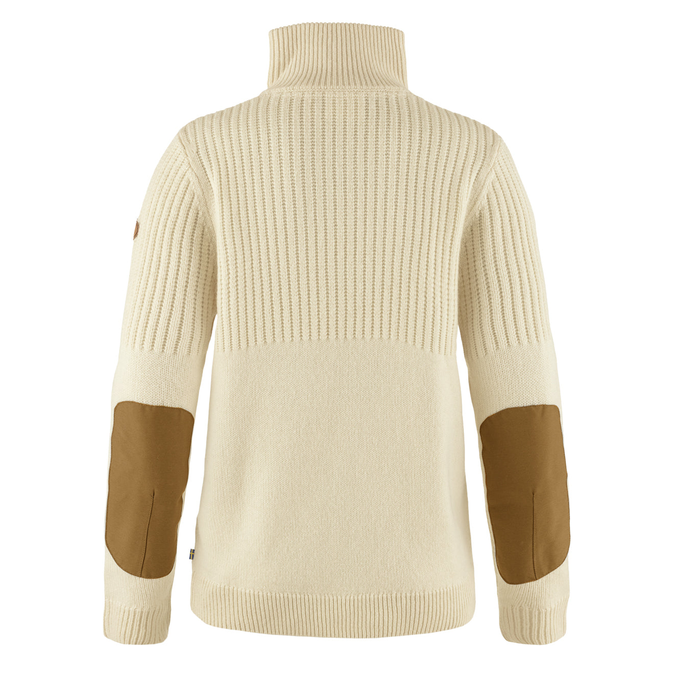 Fjallraven Womens Ovik Half Zip Knit Chalk White - The Sporting Lodge