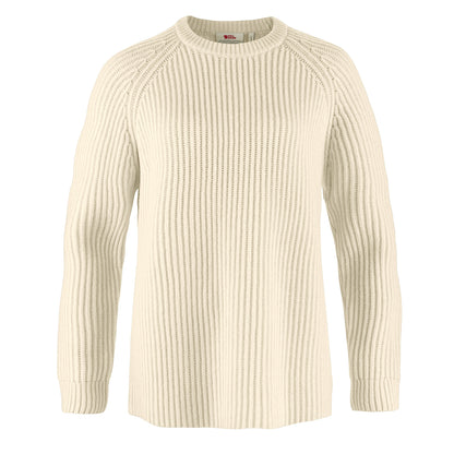 Fjallraven Womens Ovik Rib Sweater Chalk White