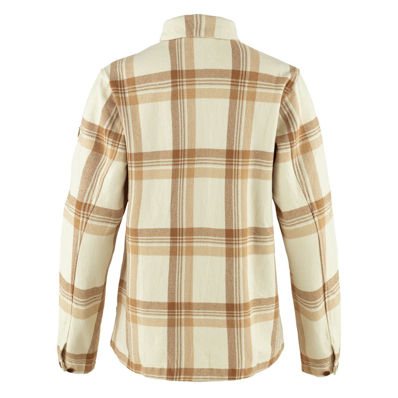 Fjallraven Womens Singi Flannel Overshirt Chalk White / Dune Beige - The Sporting Lodge