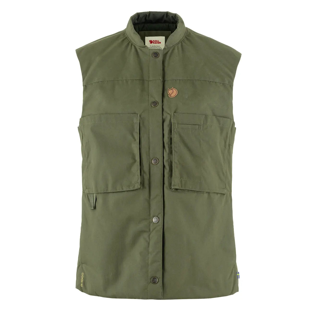 Fjallraven Womens Singi Padded Vest Laurel Green - The Sporting Lodge