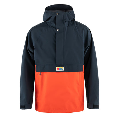 Fjallraven Vardag Hydratic Anorak Dark Navy / Flame Orange - The Sporting Lodge