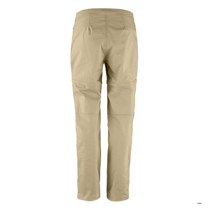 Fjallraven Womens Abisko Hike Zip-Off Trousers Reg Leg Fossil - The Sporting Lodge