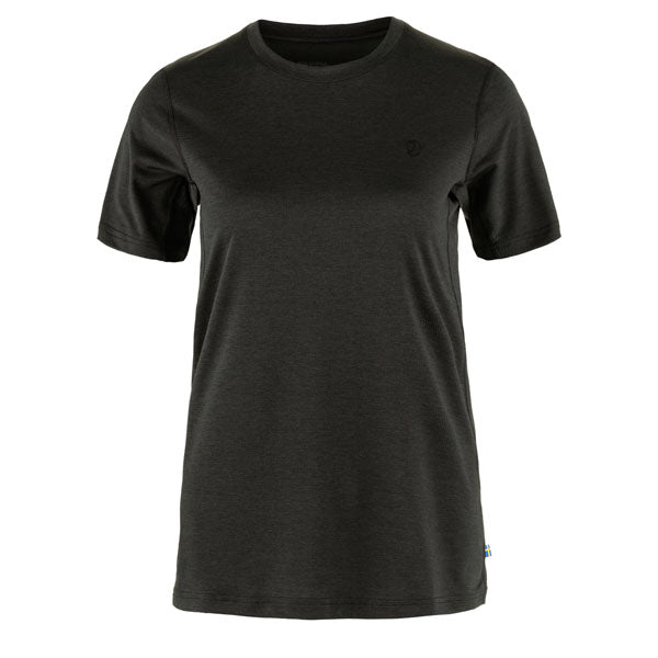 Fjallraven Womens Abisko Day Hike SS T-Shirt Black - The Sporting Lodge