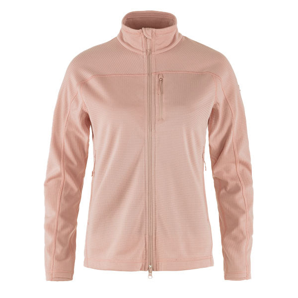 Fjallraven Womens Abisko Lite Fleece Jacket Chalk Rose - The Sporting Lodge