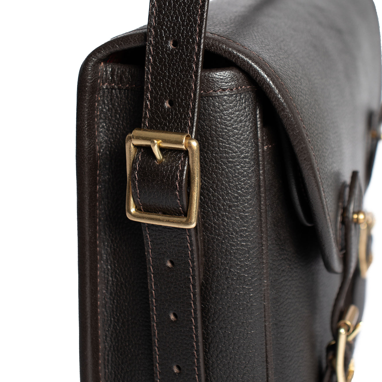 GMK Wickham Leather Loaders Bag Brown - The Sporting Lodge