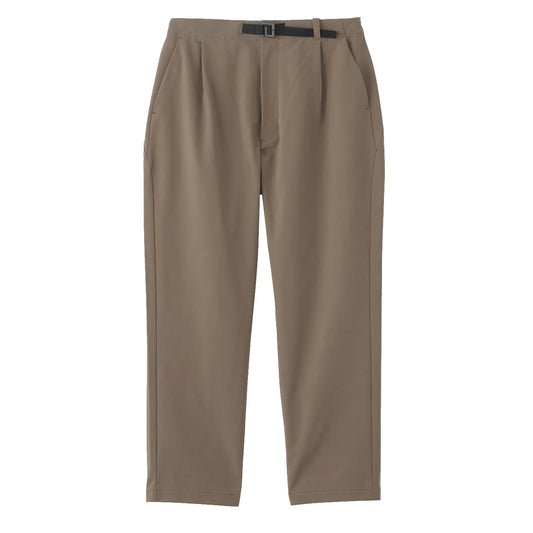 Goldwin One Tuck Tapered Stretch Pants Taupe Gray - The Sporting Lodge