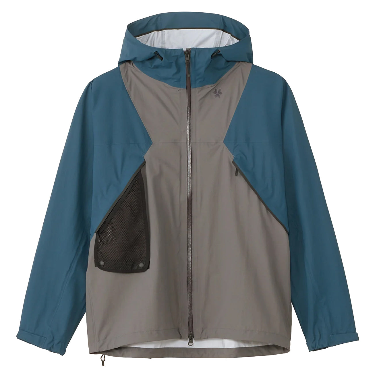 Goldwin Pertex Shieldair Mountaineering Jacket Focus Gray / Navy Blue - The Sporting Lodge