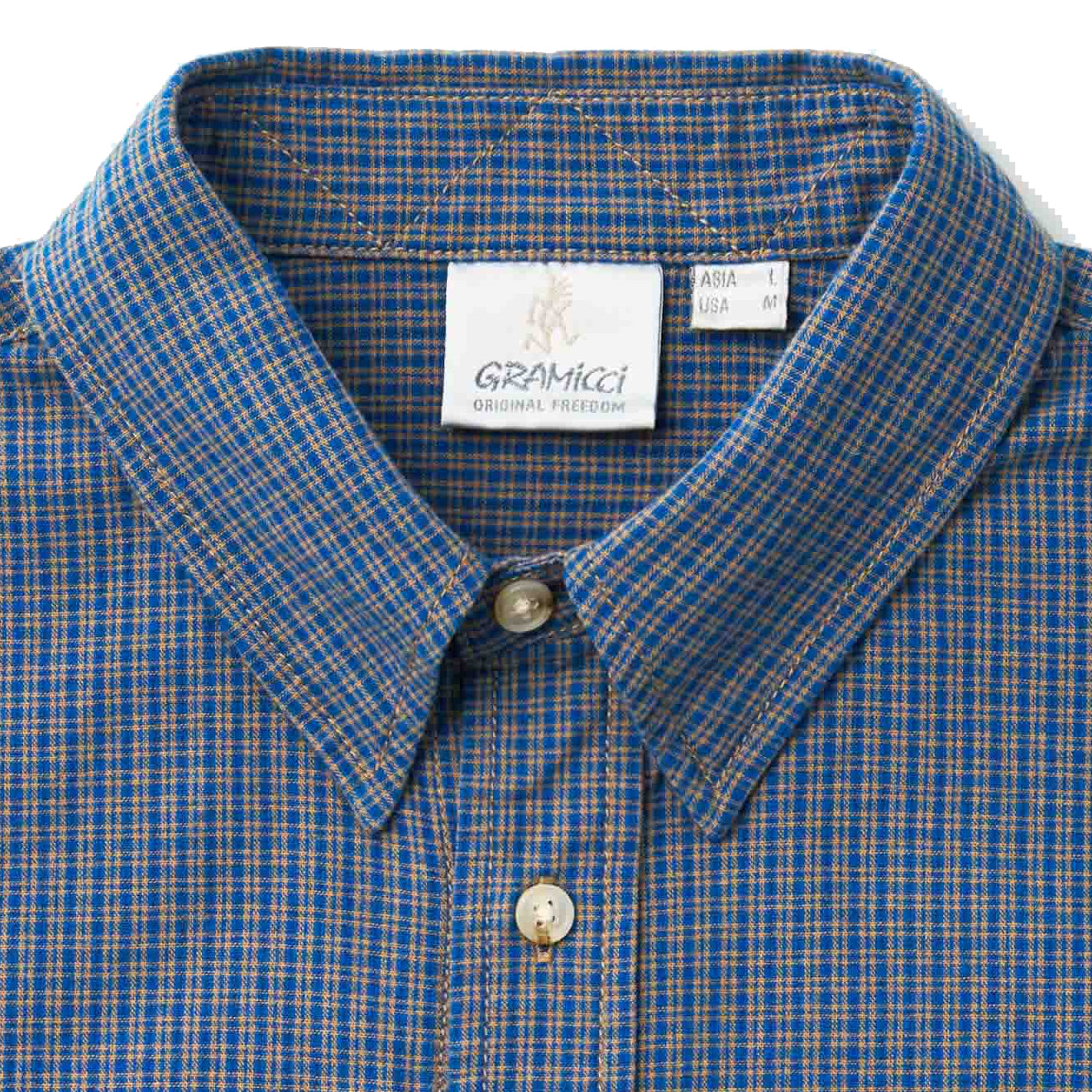 Gramicci Checkered Stance Shirt Sierra Check Navy