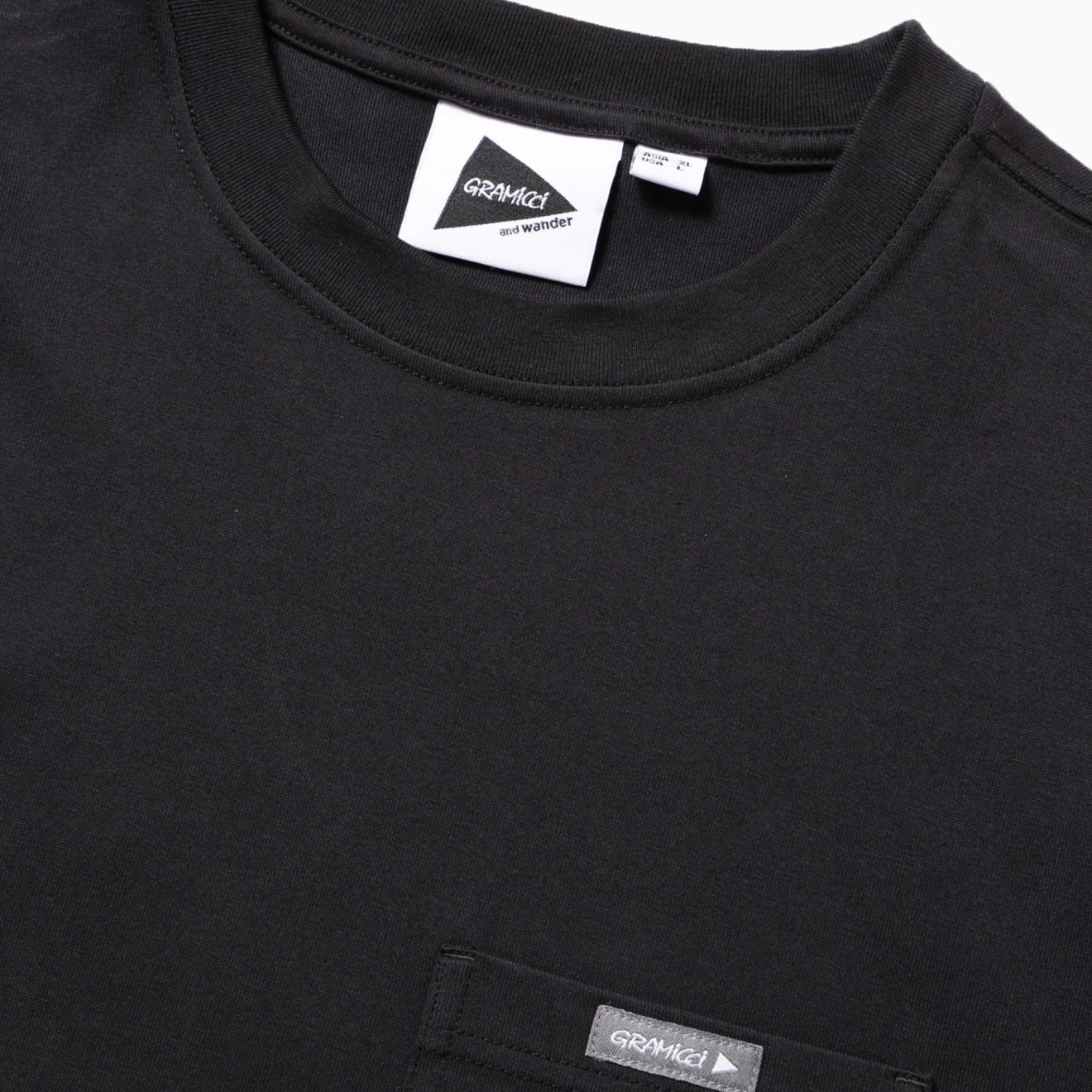 Gramicci x And Wander Backprint Tee Black - The Sporting Lodge