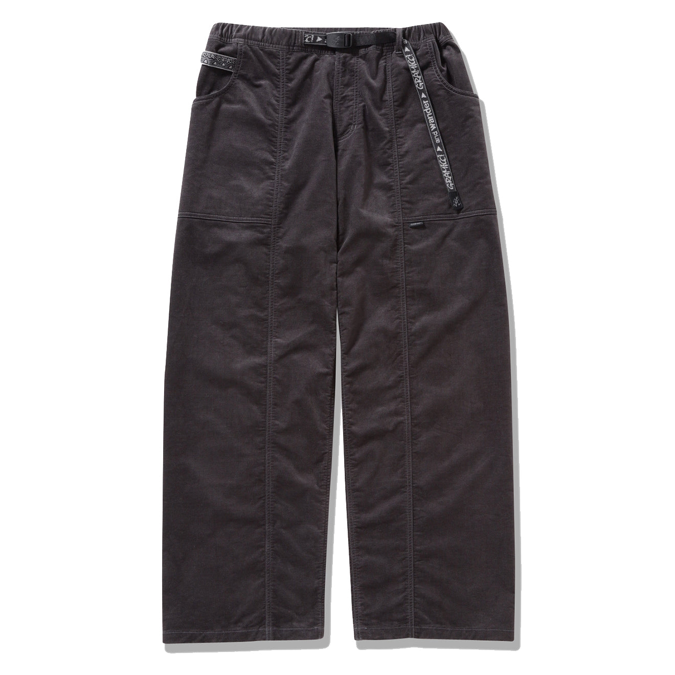 Gramicci x And Wander JQ Tape Corduroy Gadget Pant Charcoal - The Sporting Lodge