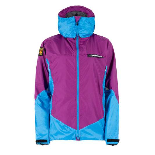 Paramo Womens Velez Jacket Foxglove / Neon Blue - The Sporting Lodge