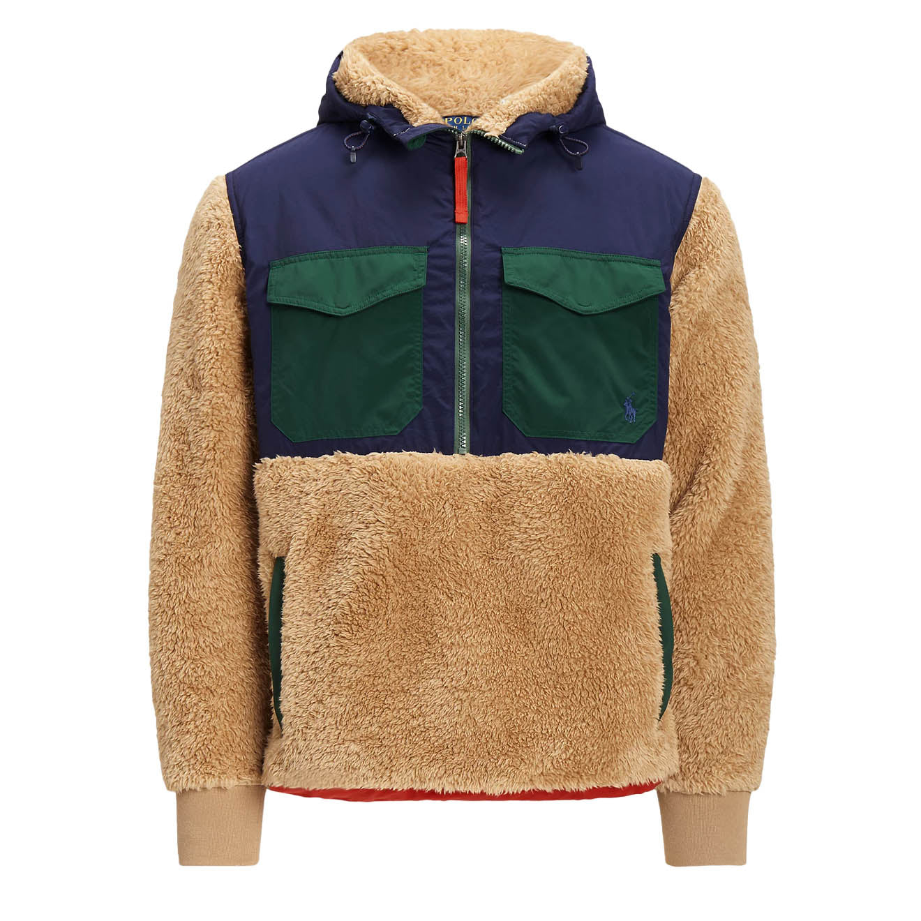 Polo Ralph Lauren Hybrid Hoodie Camel Multi The Sporting Lodge