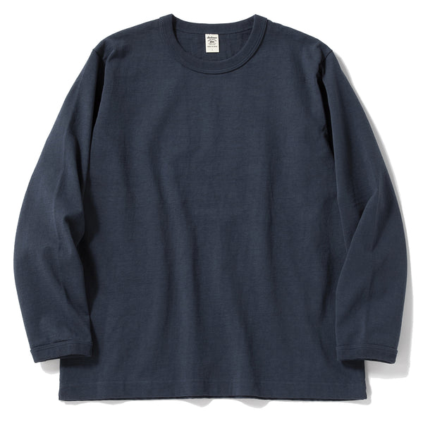 Jackman Dotsume L/S T-Shirt Tetsukon Iron Navy | The Sporting Lodge