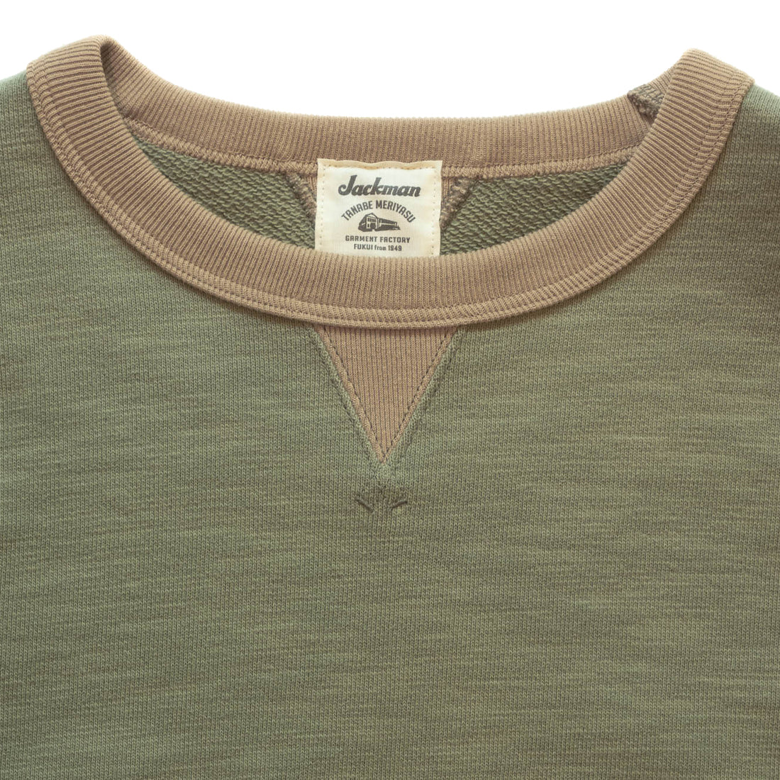 Jackman GG Sweat Crewneck Olive / Ocher - The Sporting Lodge