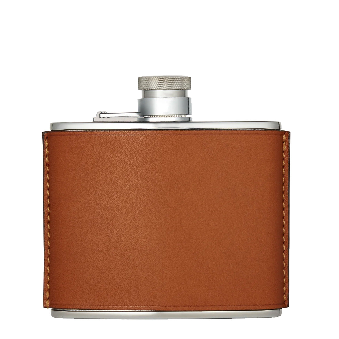 Purdey 4oz Hand Stitched Leather Flask Tan - The Sporting Lodge