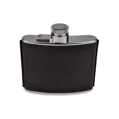 Purdey Hand Stitched 4oz Leather Flask Dark Brown - The Sporting Lodge