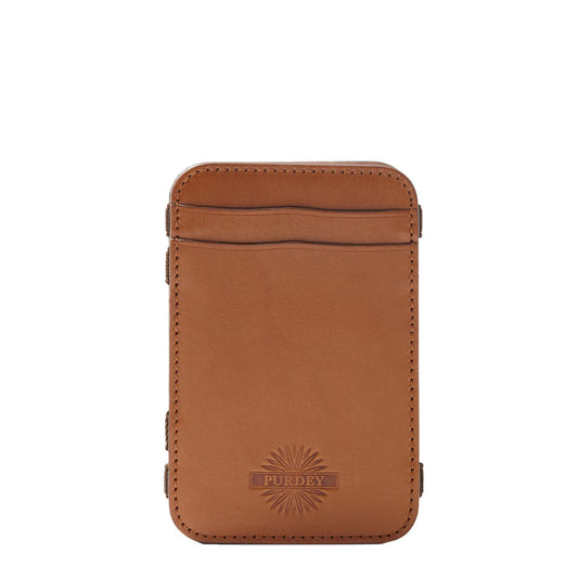 James Purdey Vegetable Tanned Leather Magic Wallet London Tan