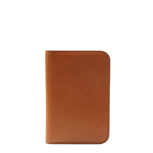 James Purdey Vegetable Tanned Leather Passport Cover London Tan