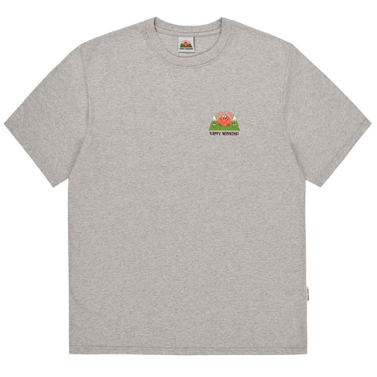 Kappy Kappy Morning Half T-Shirt Toru Fukuda Edition Melange Gray