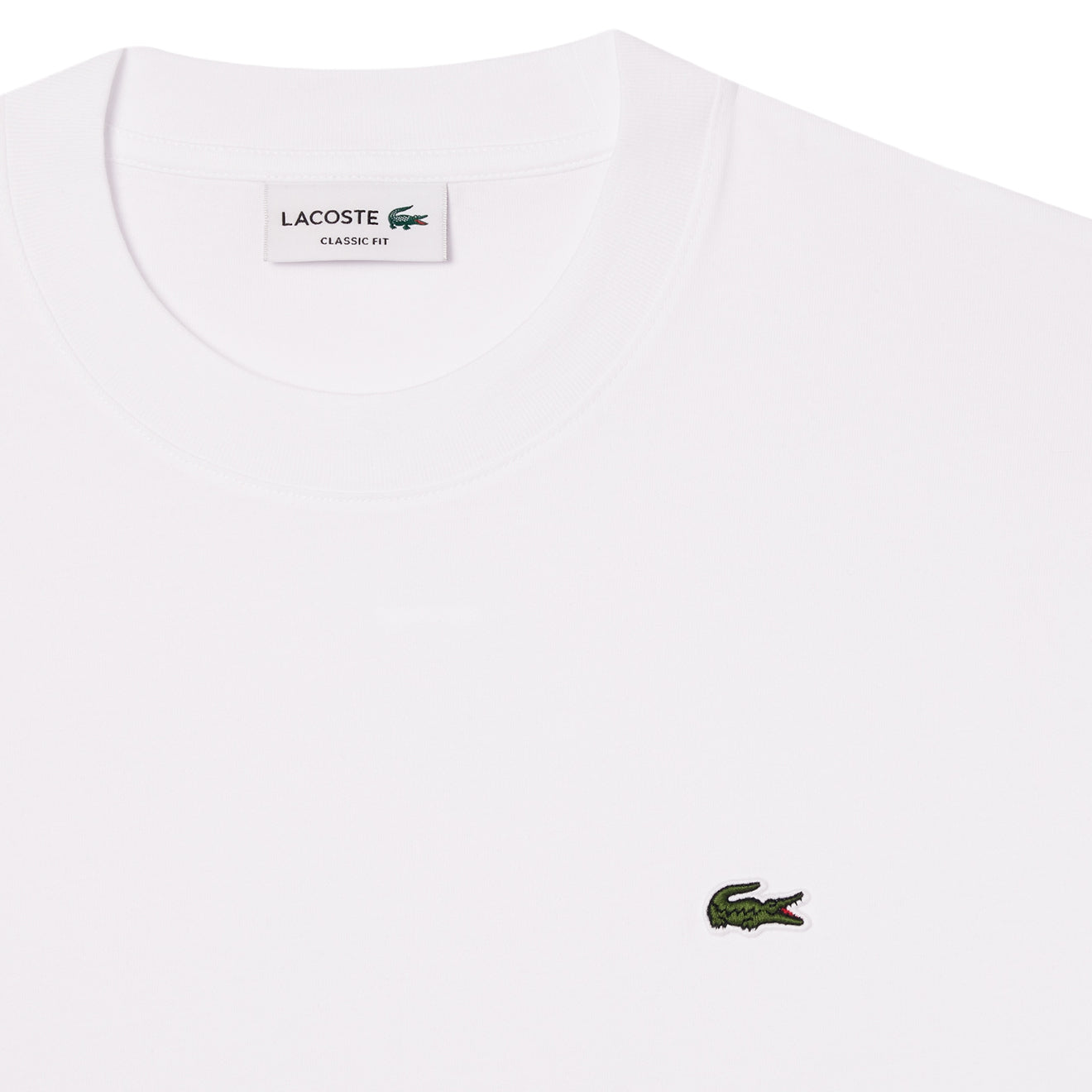 Lacoste Classic Fit Cotton Jersey T-shirt White - The Sporting Lodge