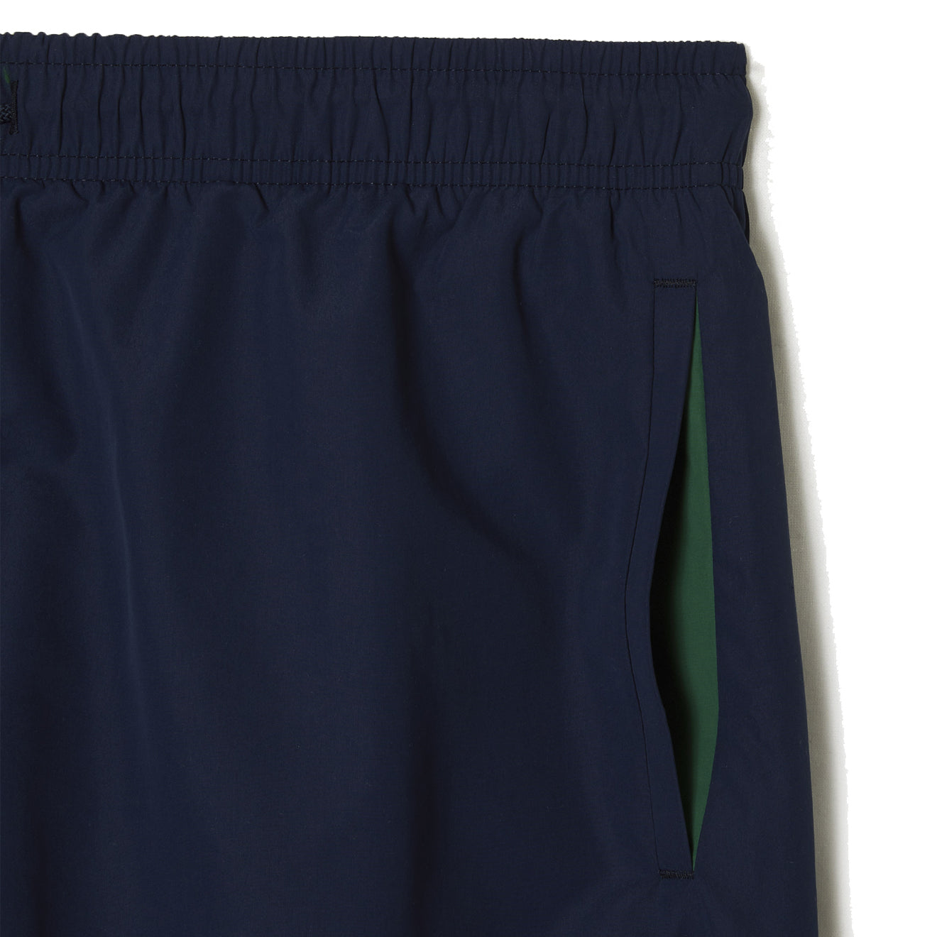 Lacoste Lightweight Swim Shorts Navy Blue / Green - The Sporting Lodge