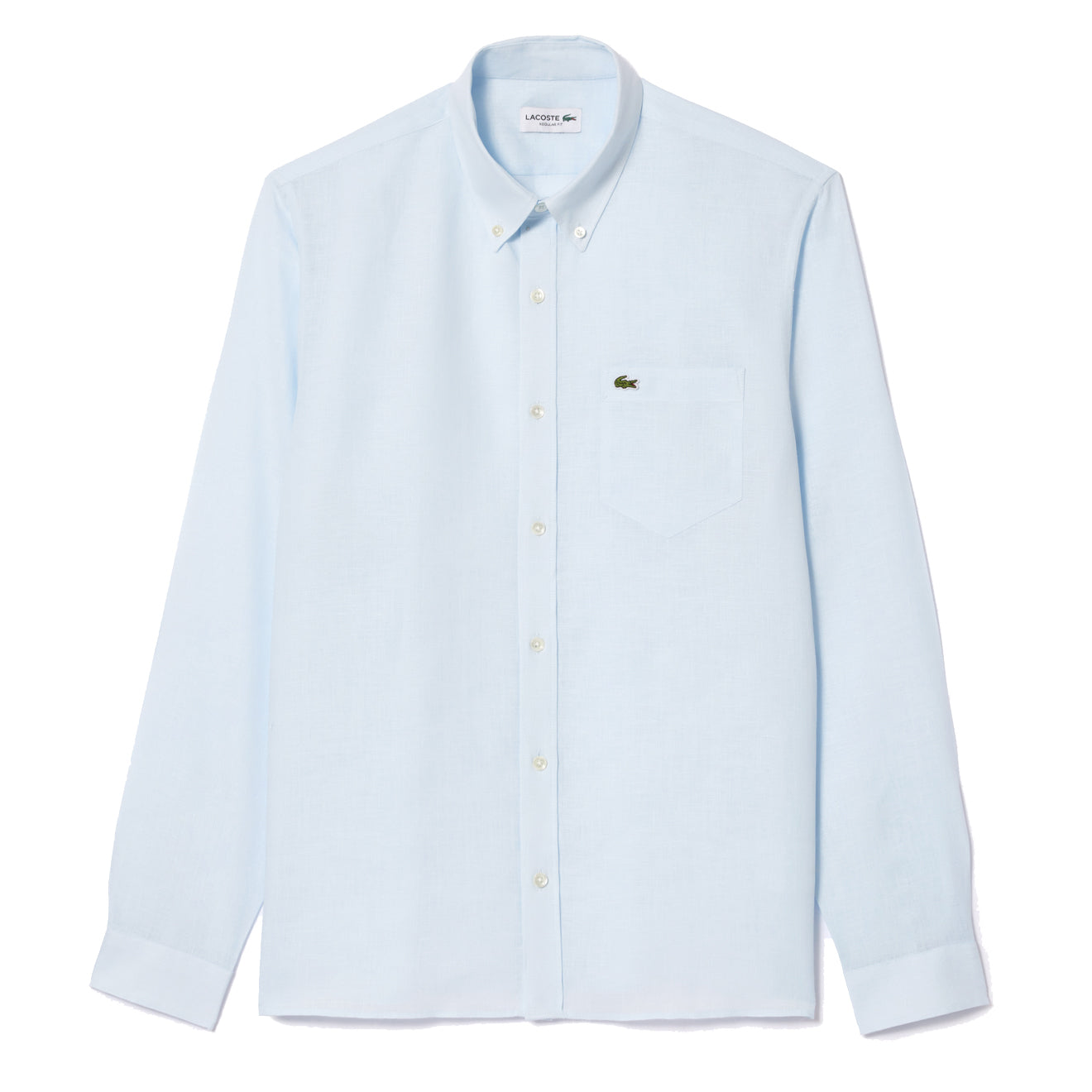 Lacoste Linen Shirt Light Blue - The Sporting Lodge