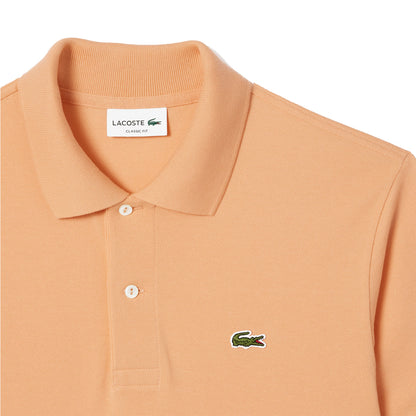 Lacoste Original L.12.12 Petit Piqué Cotton Polo Shirt Light Orange - The Sporting Lodge