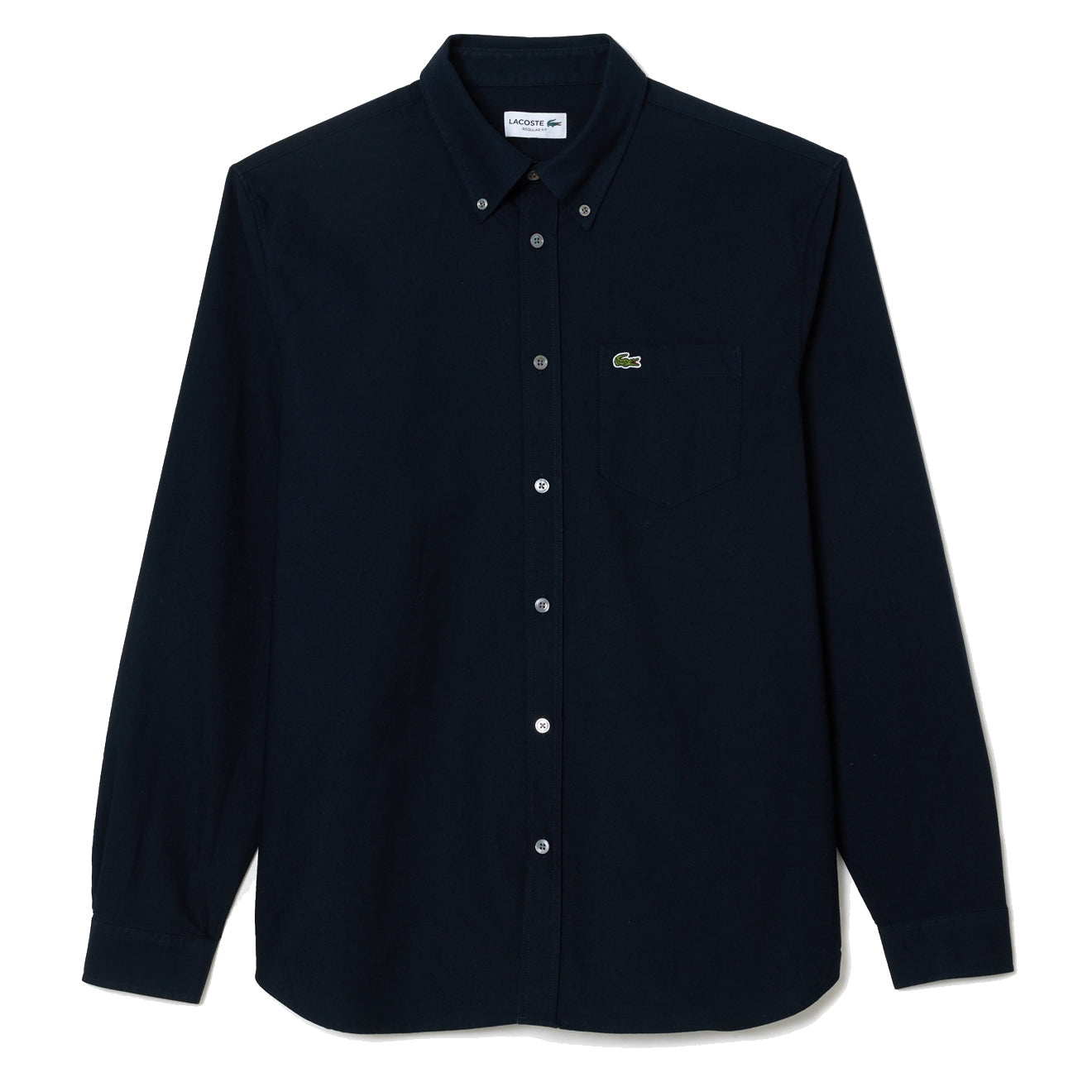 Lacoste Regular Fit Oxford Shirt Navy Blue - The Sporting Lodge