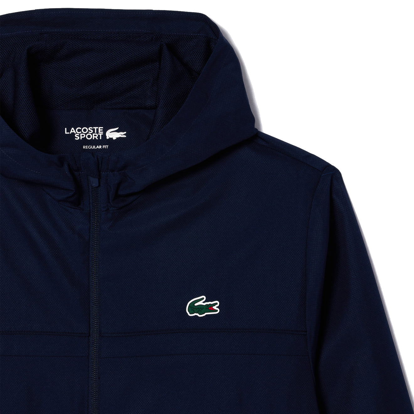 Lacoste Zipped Sport Training Jacket Navy Blue - The Sporting Lodge