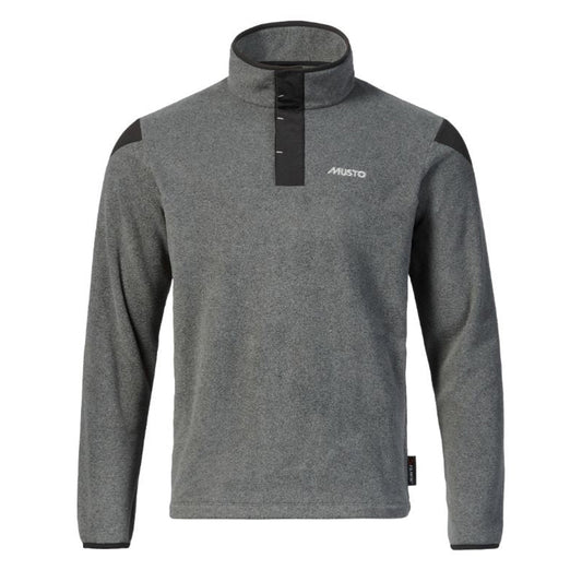 Musto Snap Pullover Fleece Dark Grey Marl