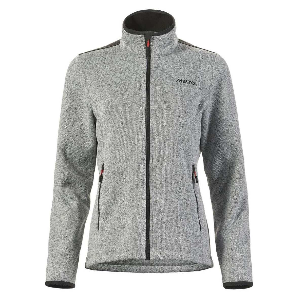 Musto Womens Knitted Fleece Grey Melange