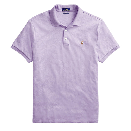 Polo Ralph Lauren Custom Slim Fit Polo Shirt Pastel Purple Heather - The Sporting Lodge