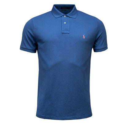 Polo Ralph Lauren Custom Slim Fit Mesh Polo French Blue