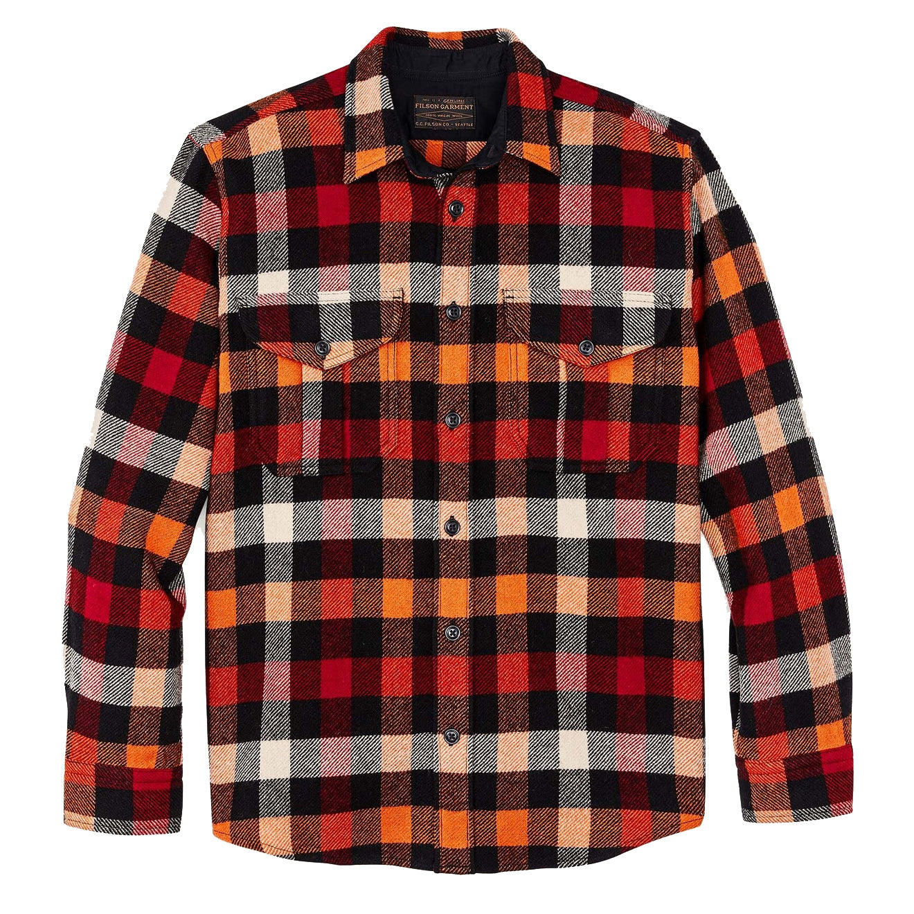 Filson Northwest Wool Shirt Adrenaline Red Flame The Sporting Lodge