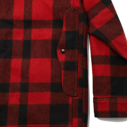 Filson Mackinaw Cruiser Jacket Red / Black Plaid - The Sporting Lodge