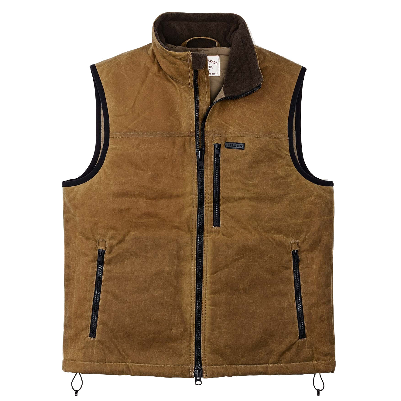 NEW FILSON Men's Queets Vest Size M Oiled Cotton Weather Resistant Tan outlets Pockets