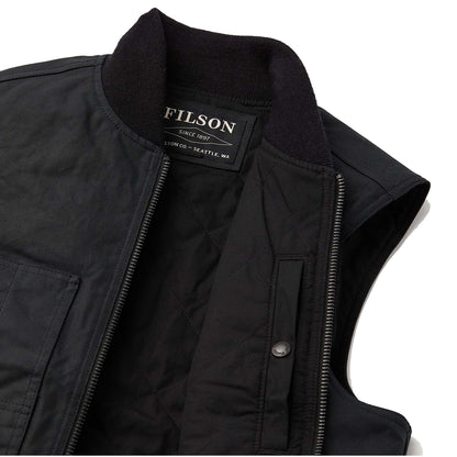 Filson Tin Cloth Insulated Work Vest Black - The Sporting Lodge