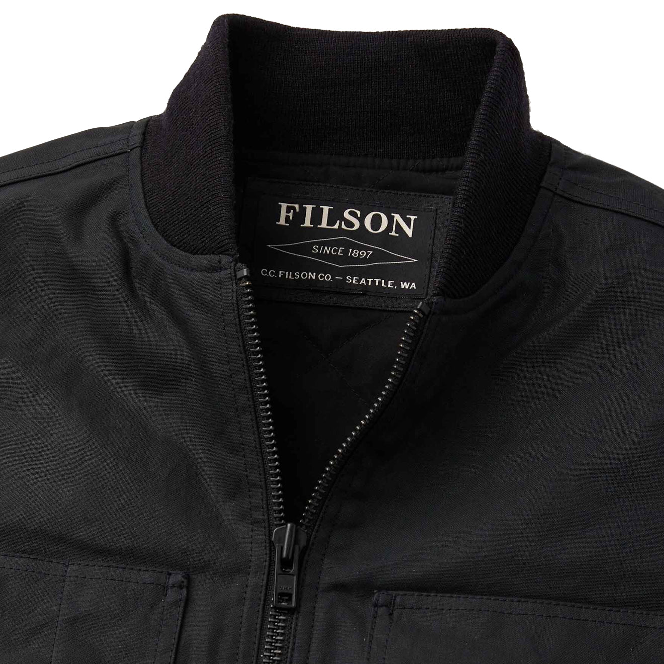 Filson Tin Cloth Insulated Work Vest Black - The Sporting Lodge