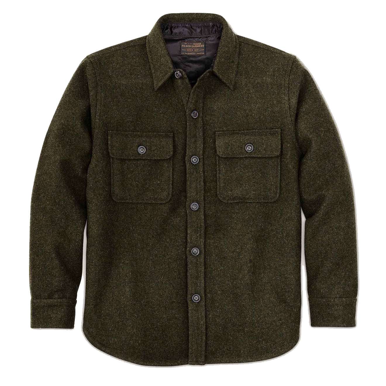 Filson CPO Wool Jac-Shirt Forest Green - The Sporting Lodge