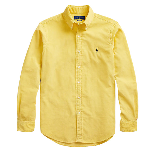 Polo Ralph Lauren Slim Fit Corduroy Shirt Empire Yellow