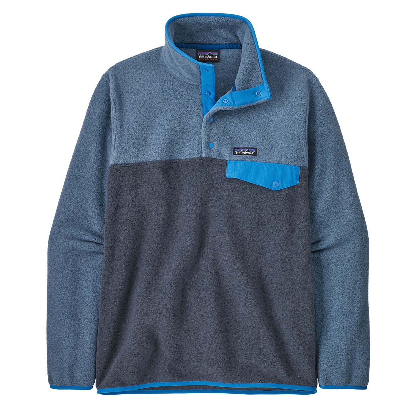 Patagonia Lightweight Synchilla Snap T Fleece Pullover Smolder Blue