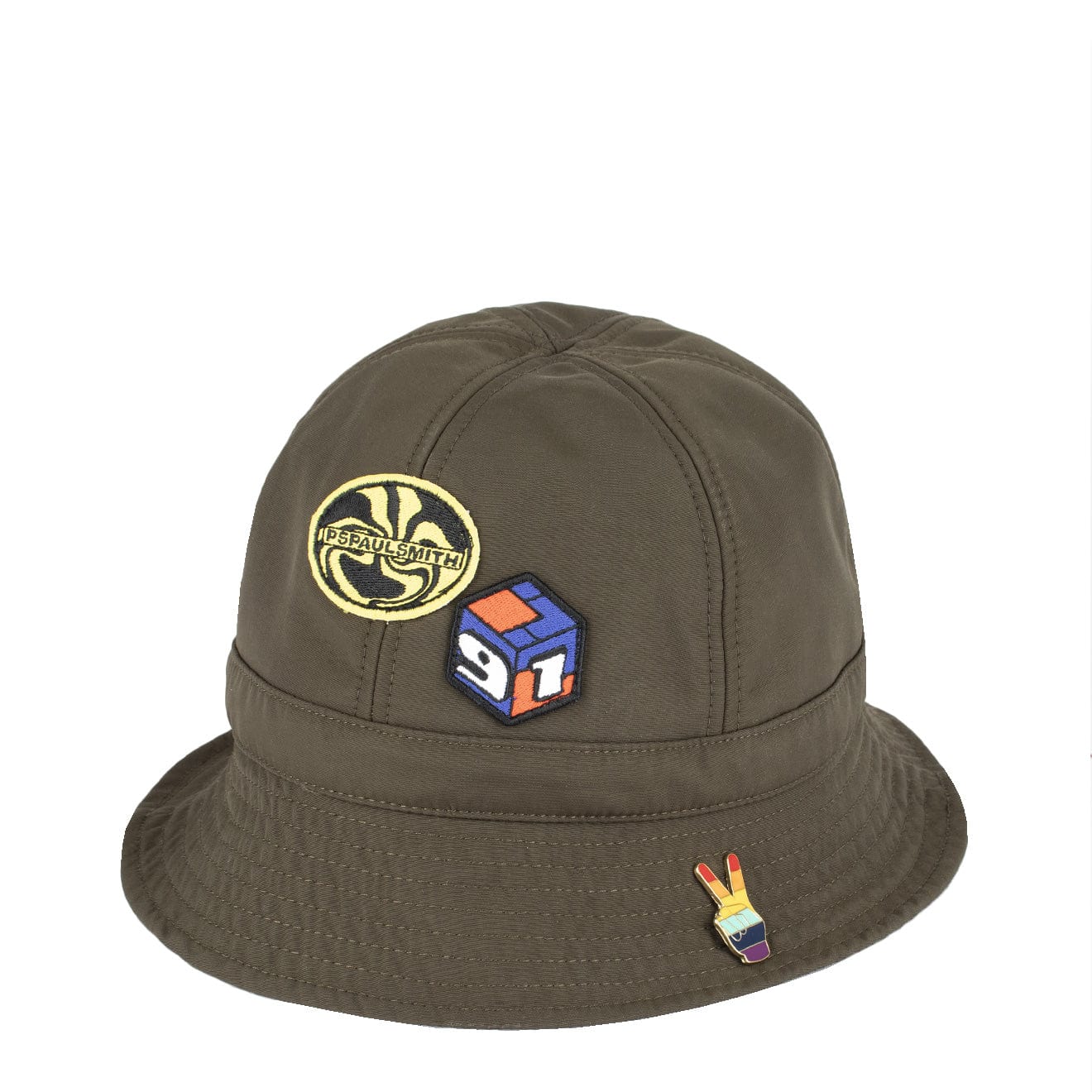 Paul Smith Rave On Bucket Hat Khaki