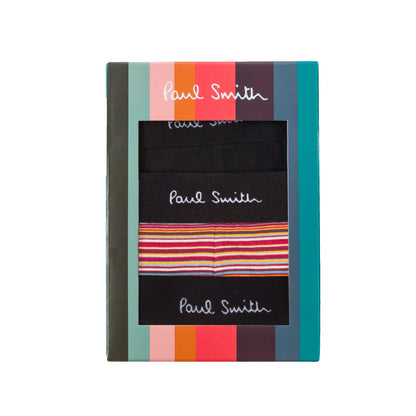 Paul Smith Trunk 3 Pack Black / Multi Stripe