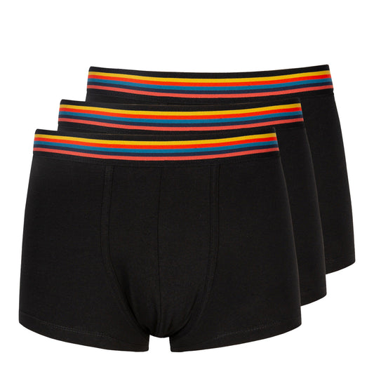 Paul Smith Artist Stripe Boxer Briefs 3 Pack Black