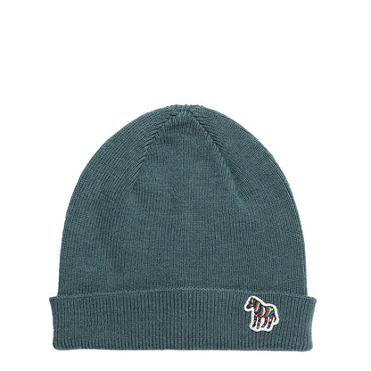 Paul Smith Beanie Zebra Petrol Green